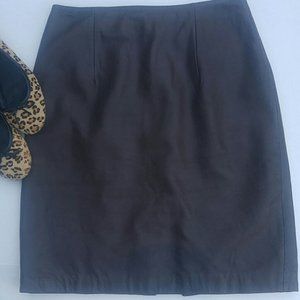 Jaqueline Ferrer Leather Pencil Skirt SZ 8